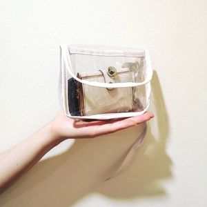 SOLD Clear PCV summer clutch